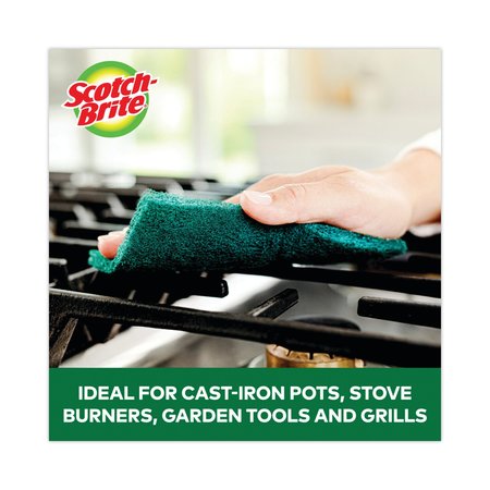 Scotch-Brite Heavy-Duty Scouring Pad, 3.8 x 6, Green, PK5, 5PK 2265